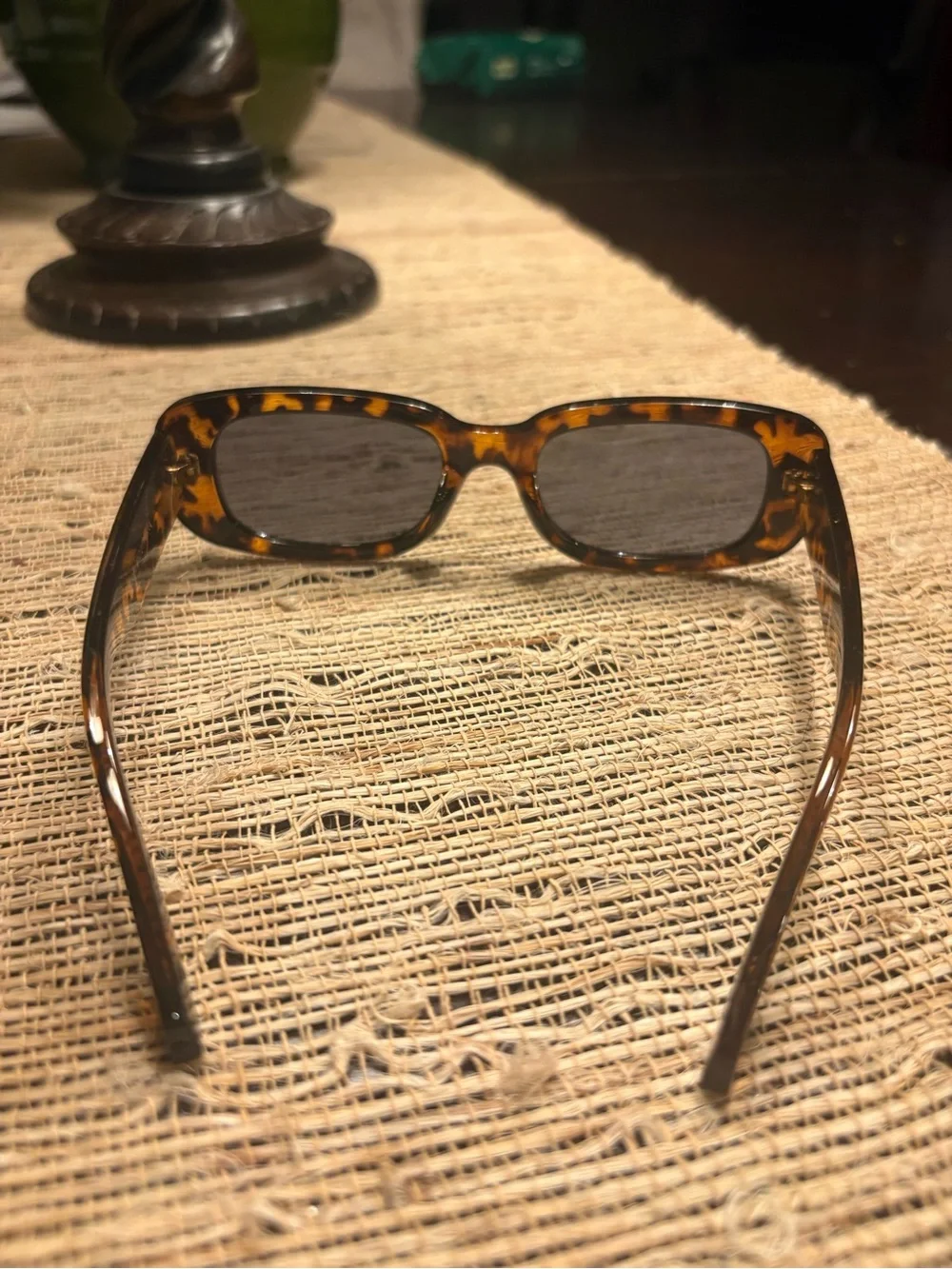 Tortoiseshell Rectangle Sunglasses